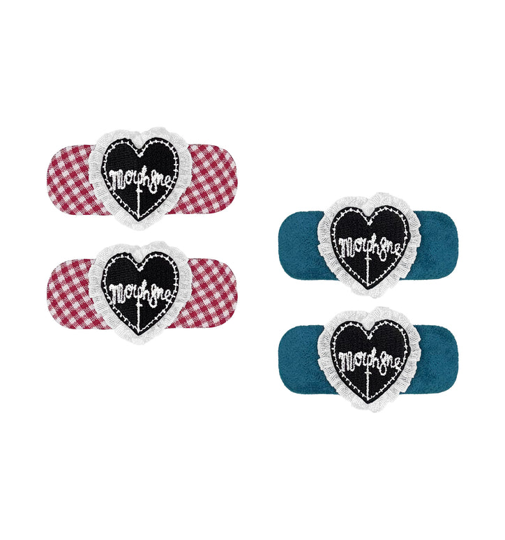 Heart-Aid Hair Clips