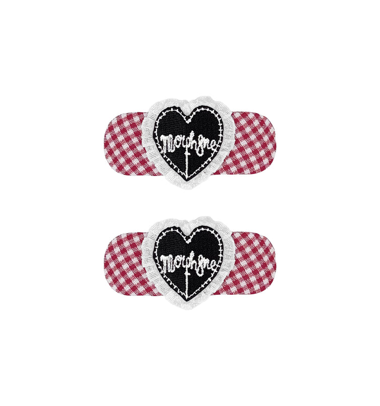 Heart-Aid Hair Clips