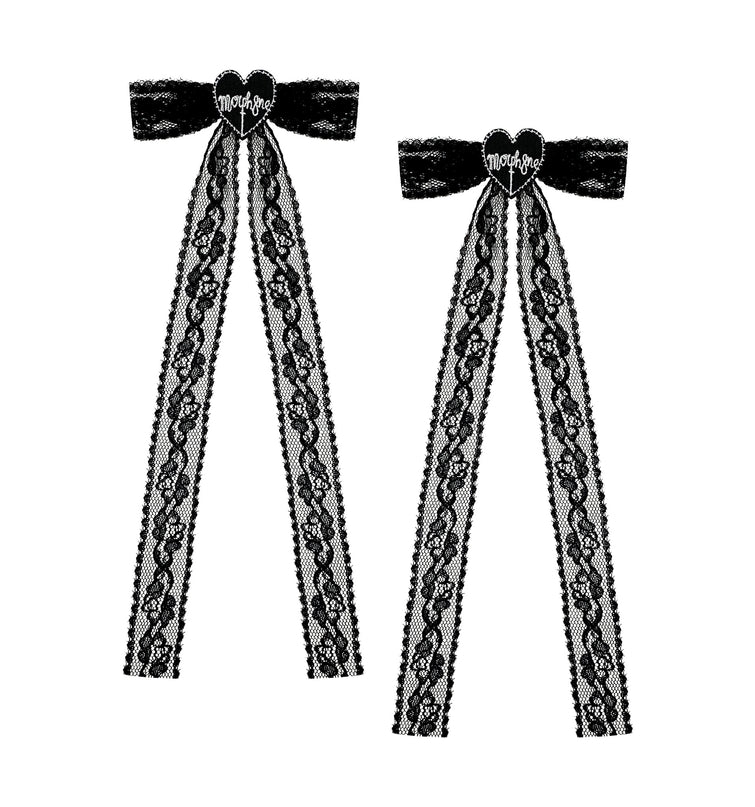Lacy bow clips