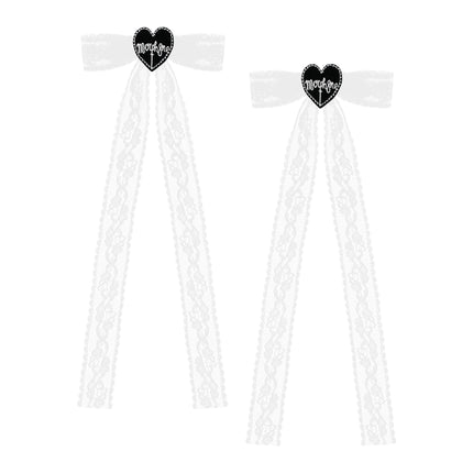 Lacy bow clips