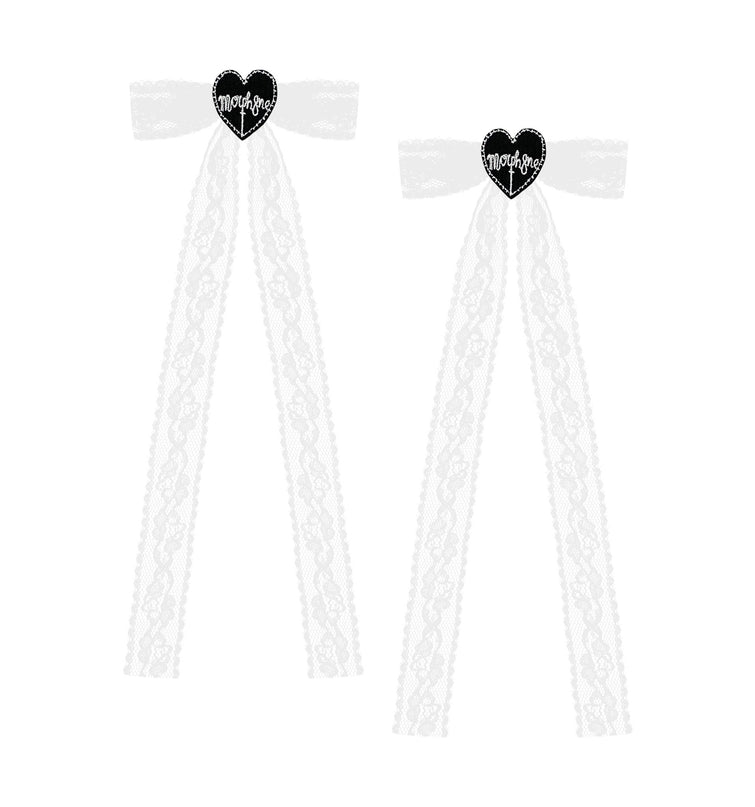 Lacy bow clips