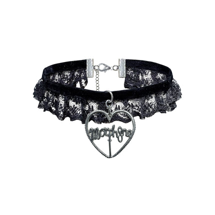 Morph8ne Ruffled Lace Choker