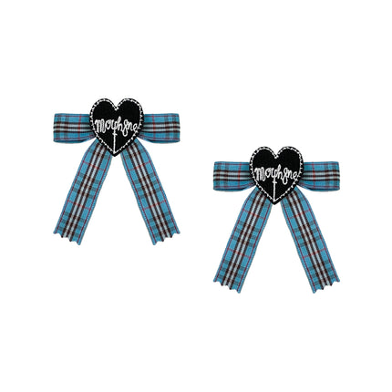 Tartan bow clips