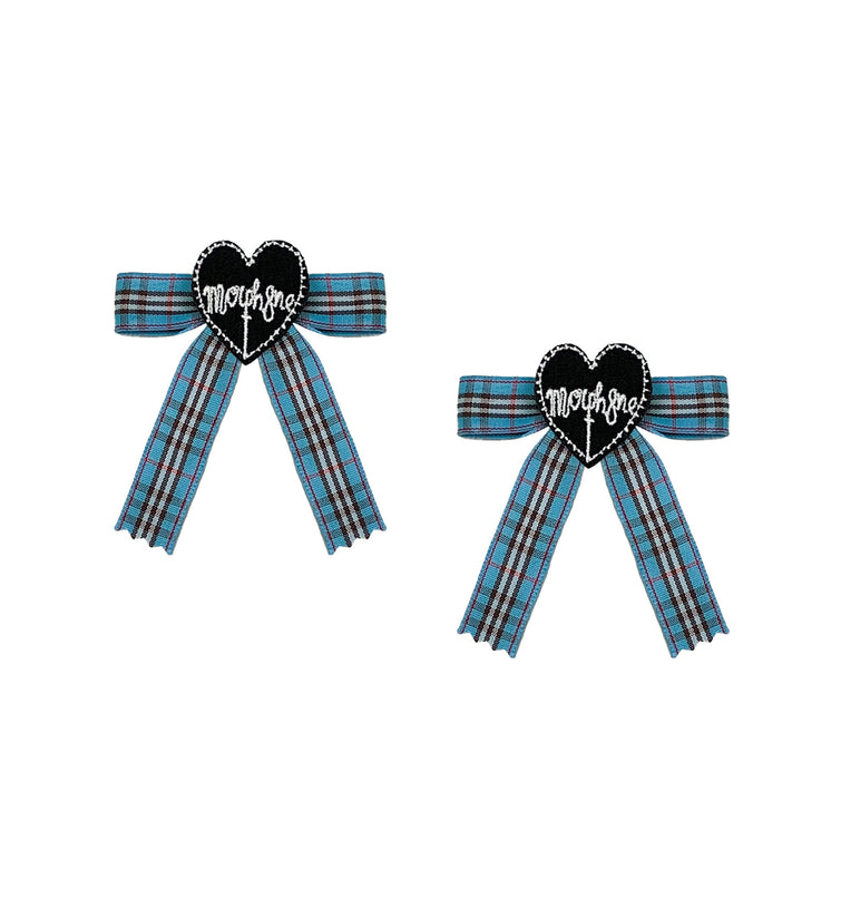 Tartan bow clips