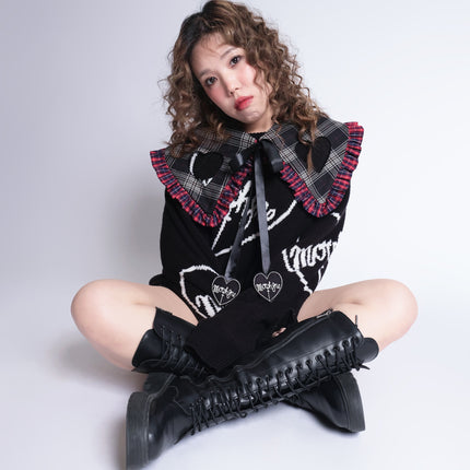 Morph8ne_Add on24_OS_Morph8ne Knit jumper+Heart Aspen collar(b) 02