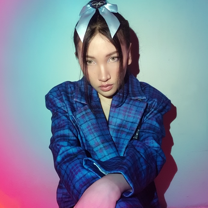 Morph8ne_Berry_OS_Berry-Plaid-blazer 01
