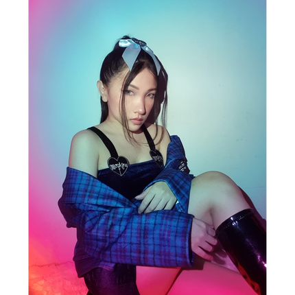 Morph8ne_Berry_OS_Berry-Plaid-blazer 04
