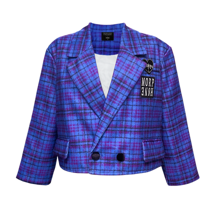 Morph8ne_LilttleB_PD_Blue Plaid blazer