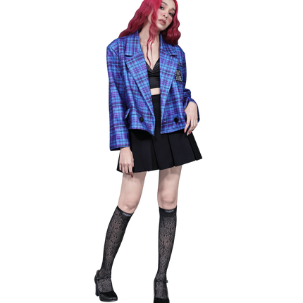 Morph8ne_LittleB_LB_Blue Plaid Blazer 01