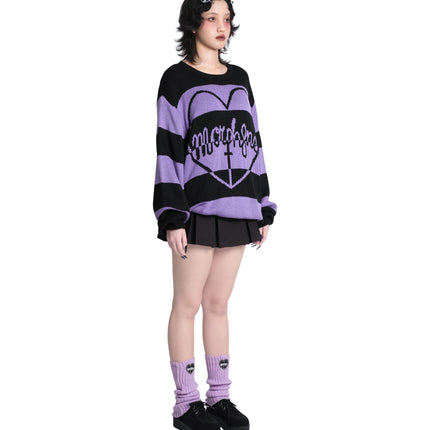 Morph8ne_PT_LB_Morph8ne striped knit jumper(PP)+Follow me+Morph8ne hair clip 01