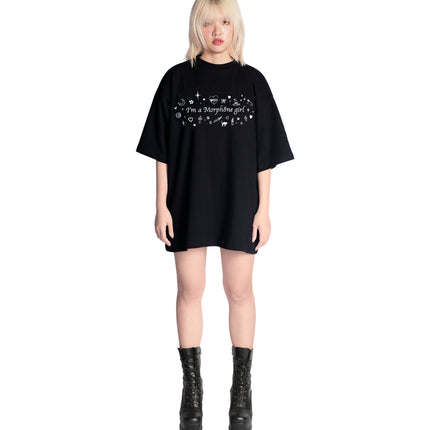 Morph8ne girl tee(BW)