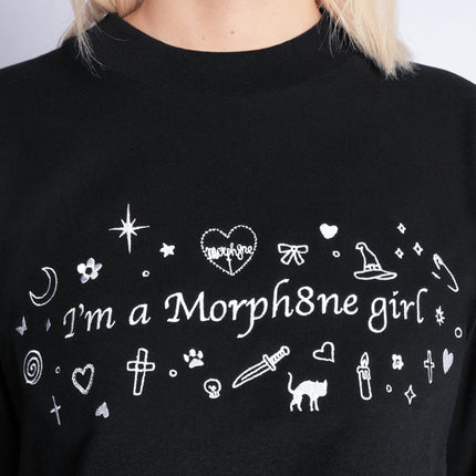 Morph8ne girl sweatshirt(BW)