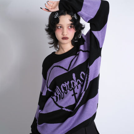 Morph8ne_PT_OS_Morph8ne striped knit jumper(PP)+Mor8ne Hair Clips 05