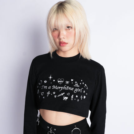 Morph8ne girl sweat crop