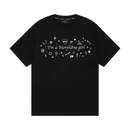 Morph8ne girl tee(BW)