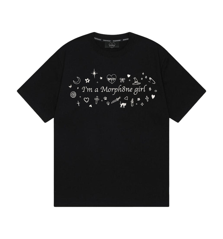 Morph8ne girl tee(BW)