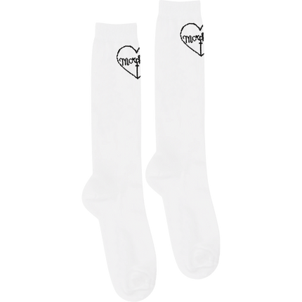 Morph8ne_White Logo Socks