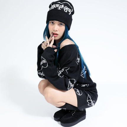 cure beanie + cure cardigan 02