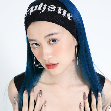 cure headband black + cure loop earrings