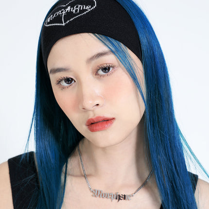 cure headband black + cure necklace