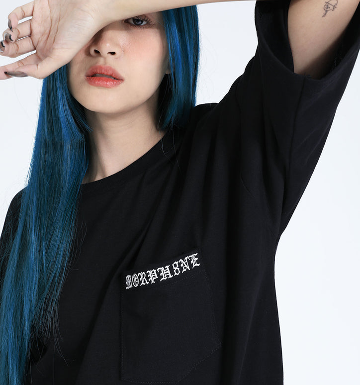 og pocket tee black
